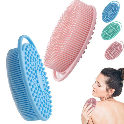 Silikon Lembut Sikat Mandi Tubuh Scrubber Food Grade Untuk Pria Wanita Bayi