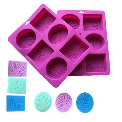 Cetakan Sabun Silikon Praktis Tidak Beracun Tahan Panas 22.5x17x2.8cm
