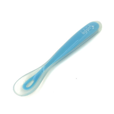 Persediaan Karet Silikon Bebas BPA Sendok Makan Lembut Untuk Bayi Baru Lahir