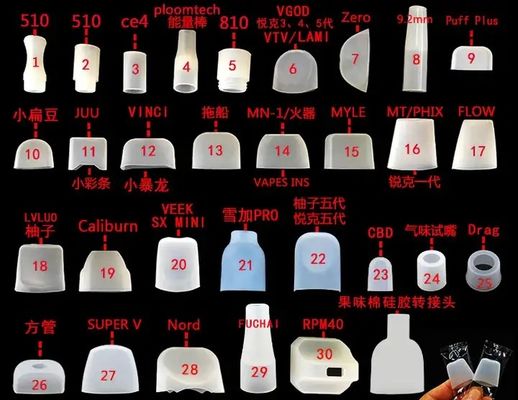 Ujung Tetes Silikon Tidak Berbau Sekali Pakai, Penutup Corong Karet Multiscene