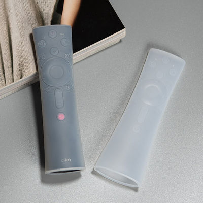 Tahan Debu TV Silicone Remote Cover Anti Slip Biru Bening Warna Merah