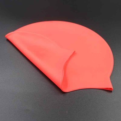 Perlengkapan Karet Silikon Tahan Air Topi Renang Lembut Multicolor