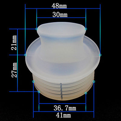 Tahan Lama Tidak Berbau Silicone Wine Barrel Bungs, Stopper Karet Labu Transparan