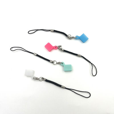 Penutup USB Silikon Portabel Tidak Berbahaya Anti Debu Merah Biru Warna Putih