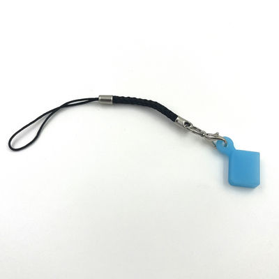 Penutup USB Silikon Portabel Tidak Berbahaya Anti Debu Merah Biru Warna Putih