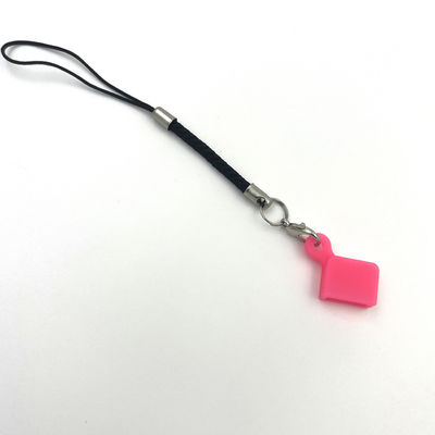 Penutup USB Silikon Portabel Tidak Berbahaya Anti Debu Merah Biru Warna Putih