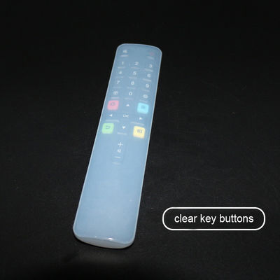 Tahan Air Tahan Debu Transparan Silicone TV Remote Control Cover untuk TCL RC801C Remote Control