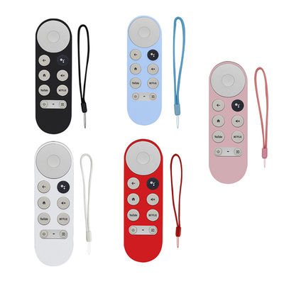 Multicolor Nontoxic Silicone Remote Cover Tahan Debu Untuk Google TV