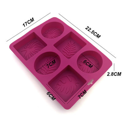 Cetakan Sabun Silikon Praktis Tidak Beracun Tahan Panas 22.5x17x2.8cm