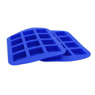 Whiskey Cube Silicone Ice Mold Fleksibel 12 Rongga Dapat Digunakan Kembali Tahan Lama