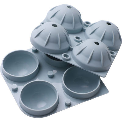 Bourbon Ball Silicone Ice Mold 12x12x5cm Portabel Untuk Koktail