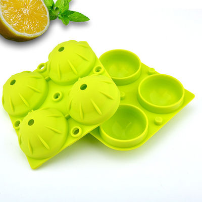 Bourbon Ball Silicone Ice Mold 12x12x5cm Portabel Untuk Koktail