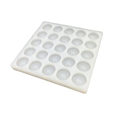 Baki Cetakan Permen Silikon Es Bulat Dapat Digunakan Kembali 25 Rongga Diameter 35mm