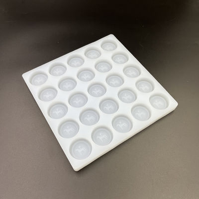 Baki Cetakan Permen Silikon Es Bulat Dapat Digunakan Kembali 25 Rongga Diameter 35mm