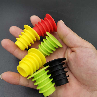 Multicolor Wine Silicone Bottle Stopper Tidak Berbau Dapat Digunakan Kembali Tahan Lama