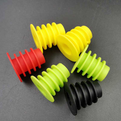 Multicolor Wine Silicone Bottle Stopper Tidak Berbau Dapat Digunakan Kembali Tahan Lama
