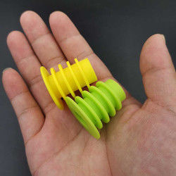 Multicolor Wine Silicone Bottle Stopper Tidak Berbau Dapat Digunakan Kembali Tahan Lama