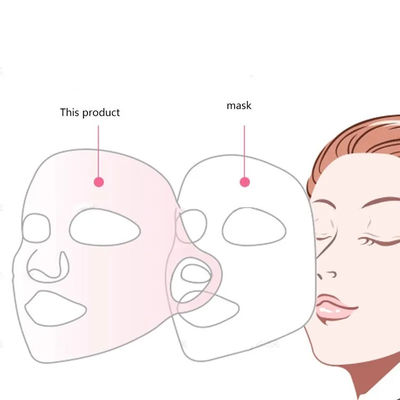 Masker Lembar Silikon Tidak Berbau yang Dapat Dicuci, Penutup Wajah Silikon Tahan Gores