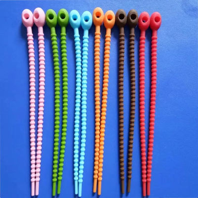 Persediaan Karet Silikon Multiscene Hambar Dasi Kabel Untuk Mengikat Dapat Digunakan Kembali