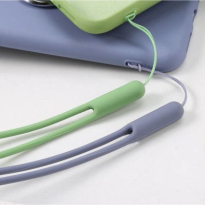 Tali Telepon Silikon Portabel yang Dapat Dicuci, Panjang Lanyard Ponsel Silikon 19cm