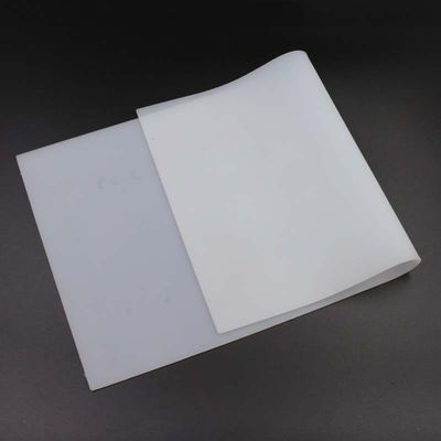 Lembaran Karet Silikon Putih Susu Tebal Insulasi Panas 0.1mm 0.2mm 1mm