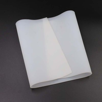Lembaran Karet Silikon Putih Susu Tebal Insulasi Panas 0.1mm 0.2mm 1mm