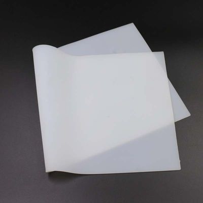 Lembaran Karet Silikon Putih Susu Tebal Insulasi Panas 0.1mm 0.2mm 1mm