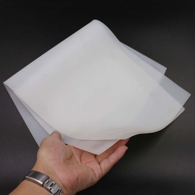 Lembaran Karet Silikon Putih Susu Tebal Insulasi Panas 0.1mm 0.2mm 1mm