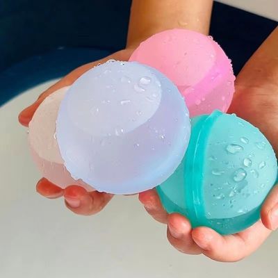 Balon Bola Bom Air Silikon Dapat Digunakan Kembali Untuk Anak-Anak Permainan Air Pantai Kolam Renang