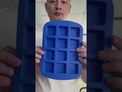 Custom Reusable Easy Release BPA Free Food Grade Silicone Ice Cube Maker Mould untuk Es Batu